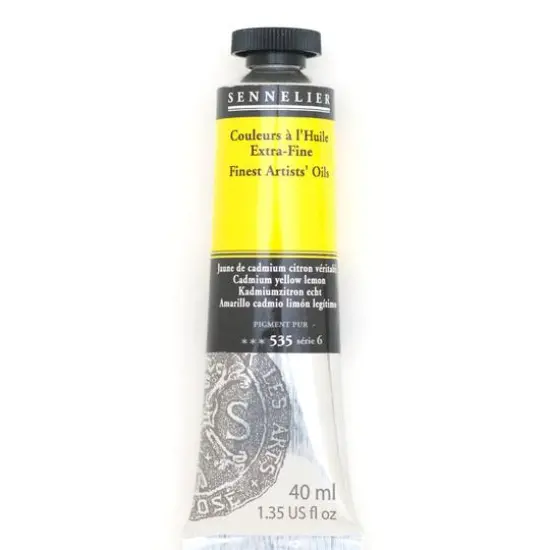 Sennelier Artists' Oil Color, 40mL 535 Cadmium Yellow Lemon S6 {1}