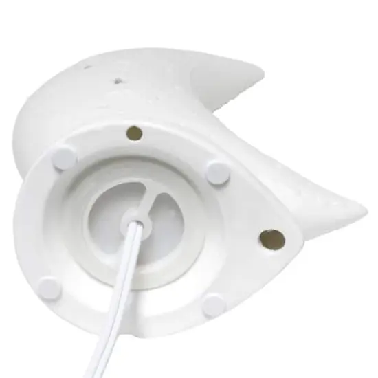 Simple Designs Porcelain Moon Shaped Table Lamp {8}