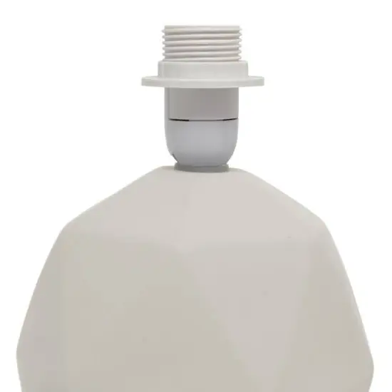 Simple Designs 10.6" Geometric Concrete Lamp Gray {7}