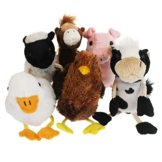 Farm Animals Finger Puppets, Set of 6 {1}