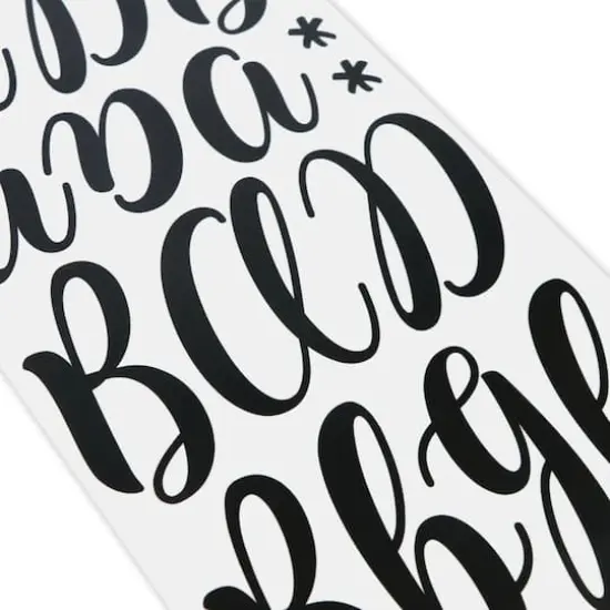Black Hand Letter Alphabet Stickers by Recollections&trade; {5}
