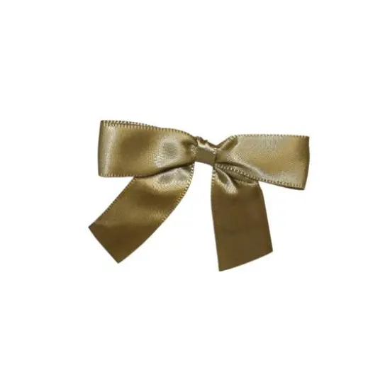 JAM Paper 2" Satin Twist Tie Bows, 100ct. Antique Gold {1}