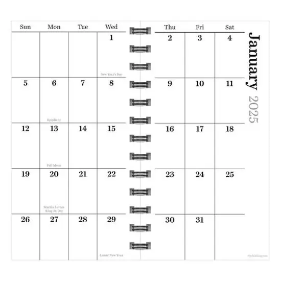 TF Publishing 2025 Deep Jade Small Weekly Monthly Spiral Planner {4}