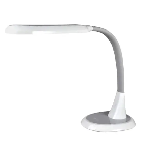 OttLite 27" White Wide Area Dimmable LED Table Lamp {3}