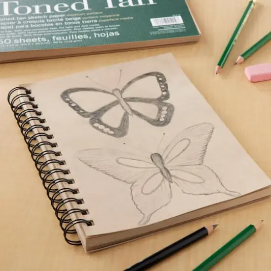 Strathmore® 400 Series Recycled Toned Tan Sketch Paper Pad {3}