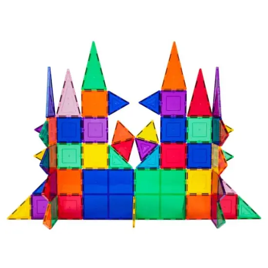 PicassoTiles&reg; 61 Piece Classic Magnetic Tile Building Set {5}