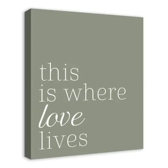 Where Love Lives 20" x 24" Canvas Wall Art {3}