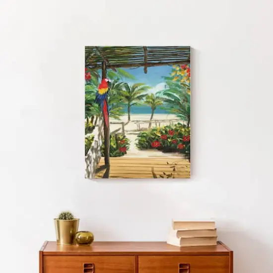 Tropical Porch 16" x 20" Canvas Wall Art {5}