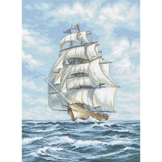 Letistitch Ship Counted Cross Stitch Kit {1}