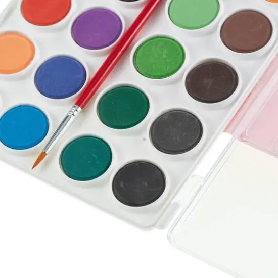 Hello, Artist!&reg; 24-Color Watercolor Cake with Brush Set {14}