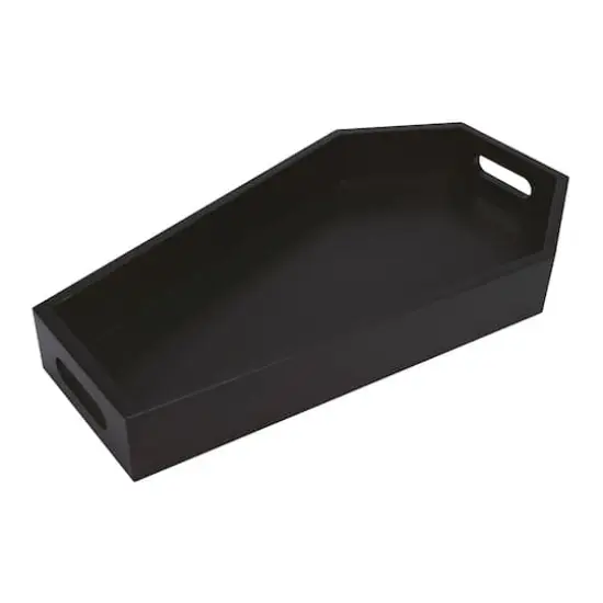 15" Black Coffin Serving Tray by Makery&trade; {4}