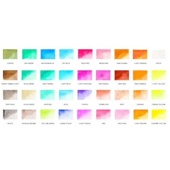 36 Color Watercolor Cake Set by Artist's Loft&trade; Necessities&trade; {6}