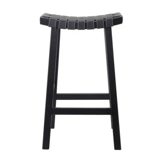 Black Birch Rustic Bar Stool, 30" x 18" x 11" {6}