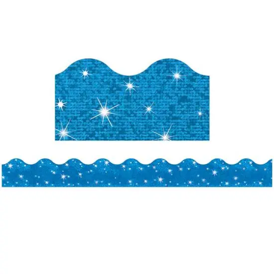 Trend Enterprises&reg; Terrific Trimmers&reg; Sparkle Borders, 195ft. Blue {4}
