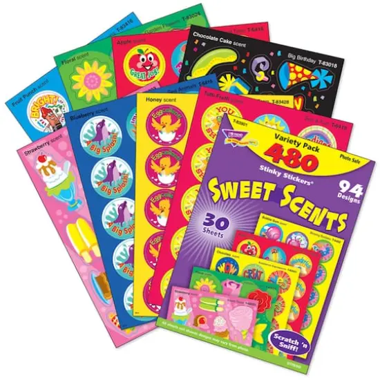 Trend Enterprises&reg; Sweet Scents Scented Stickers Variety Pack {1}