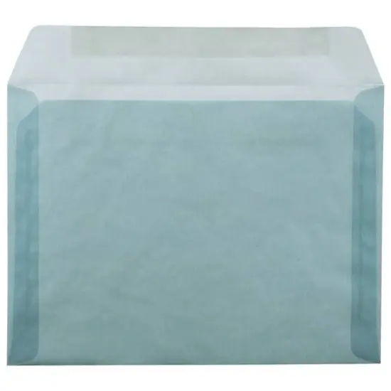 JAM Paper 9" x 12" Booklet Vellum Envelopes, 25ct. Ocean Blue {4}