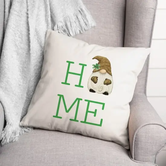 Home Gnome 18" x 18" Throw Pillow {3}