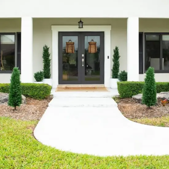 4ft. UV Resistant Artificial Cedar Plant with Integrated Ground Stake (Indoor/Outdoor) - Set of 2 {7}