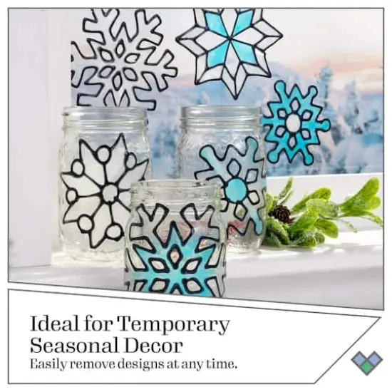 Gallery Glass&reg; Liquid Leading&trade; Holiday Paint Kit {10}