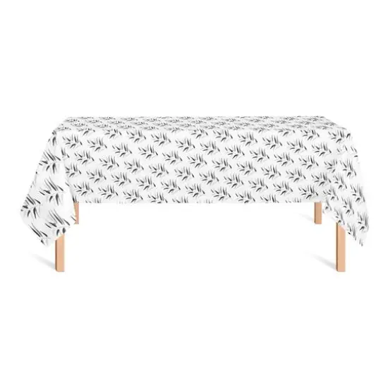 Dark Leaf Pattern Tablecloth {3}