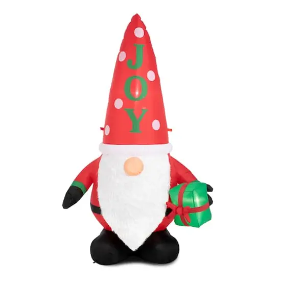 Glitzhome&reg; 6ft. Lighted Inflatable Gnome D&eacute;cor {1}