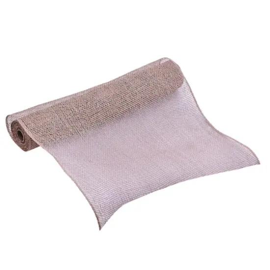 21" x 5yd. Beige Poly Burlap Mesh by Celebrate It&trade; {1}