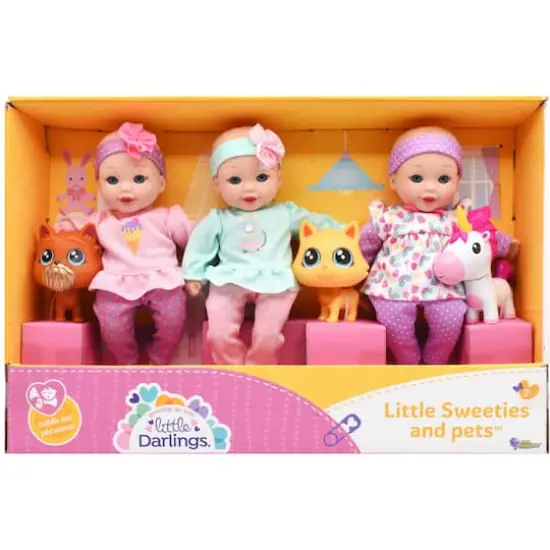 Little Darlings Little Sweeties Baby Doll With Pets {4}