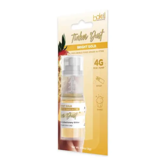 Bakell&reg; Tinker Dust Edible Glitter Bright Gold {7}