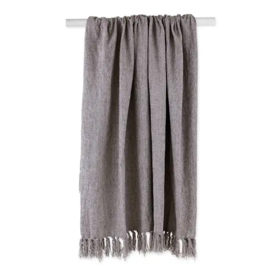 DII&reg; Soft Gray Chenille Throw {3}