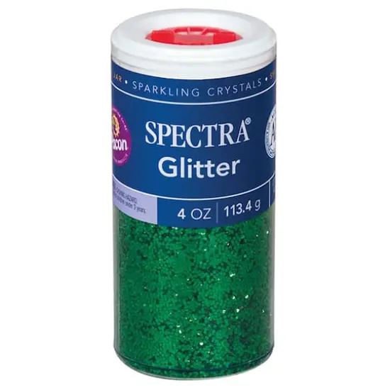 Spectra Glitter 4oz. Green, 6ct. {3}