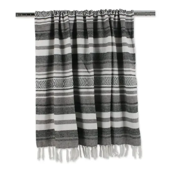 DII&reg; Black Farmhouse Woven Throw {4}