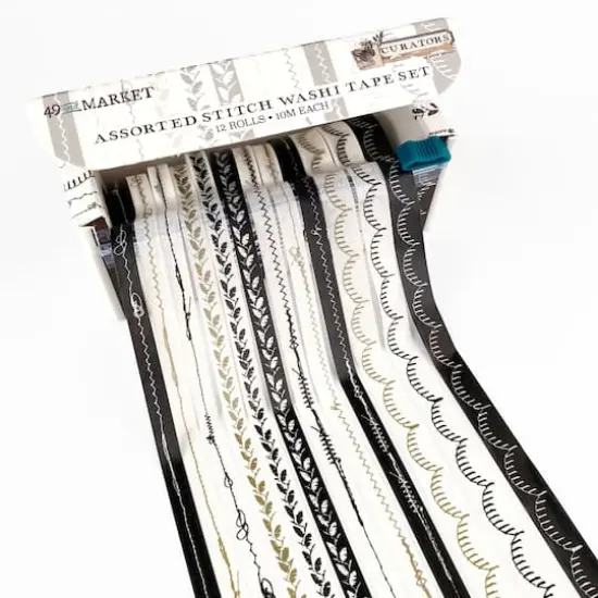 49 And Market Curators Essential Assorted Washi Tape Stitch Set {1}