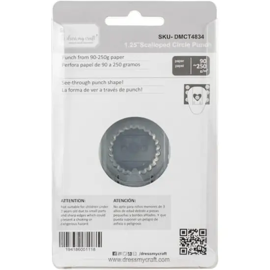 Dress My Craft&reg; 1.25" Scalloped Circle Punch {3}