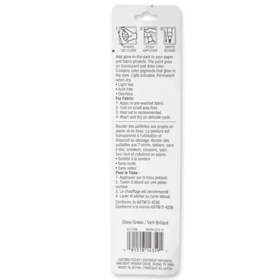 Premium Medium Tip Glow-in-the-Dark Water-Based Paint Pen by Craft Smart® Green {6}