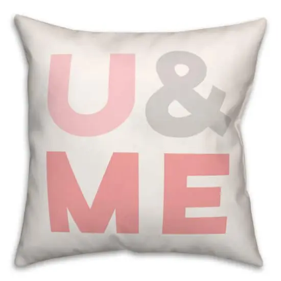 U & Me Throw Pillow {1}