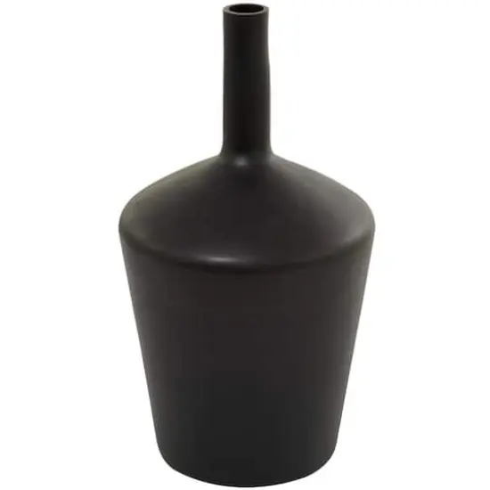 Black Glass Vase 12" x 12" x 22" {3}