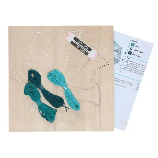 Leisure Arts&reg; Pinwheel Stitched String Art Panel Kit {4}