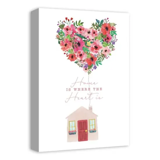 Home Is Where The Heart Is Canvas Wall Art {3}