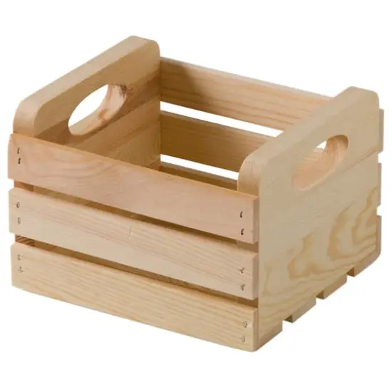 8" Wood Crate with Cutout Handles by Make Market&reg; {1}