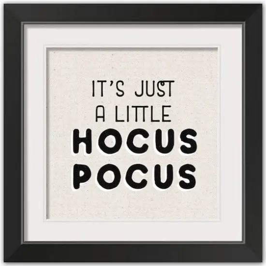 Hocus Pocus Halloween Print in Black Frame {1}