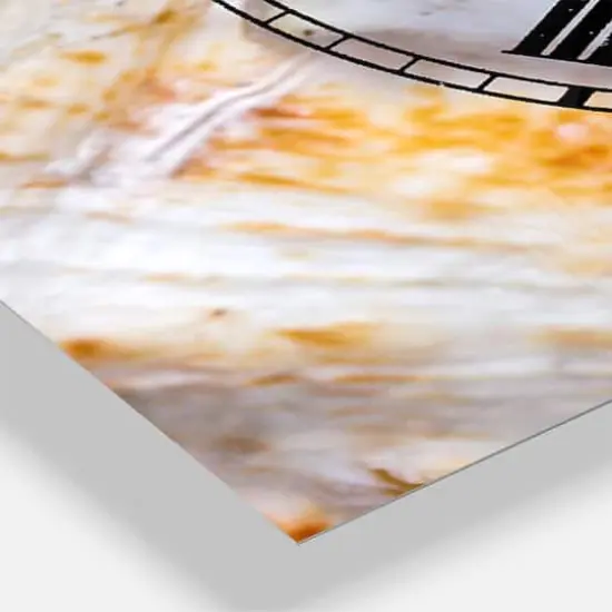 Designart 'Great Skeleton Of Sea Shell Beach Style Multipanel Wall Clock {4}