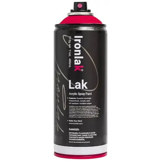 Ironlak Acrylic Spray Paint True Red {1}