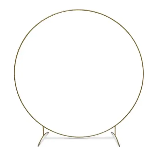 7.5ft. Gold Decorative Wedding Arch by Celebrate It&trade; {1}