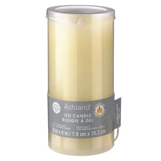3" x 6" LED Flame Pillar Candle by Ashland&reg; {1}