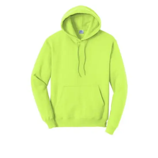 Port & Company® Neon Core Fleece Pullover Hooded Sweatshirt Neon Yellow {1}