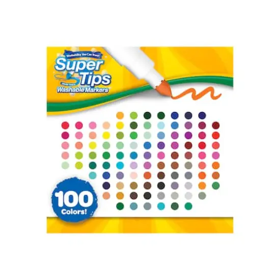 Crayola&reg; Super Tips 100 Color Washable Markers {5}