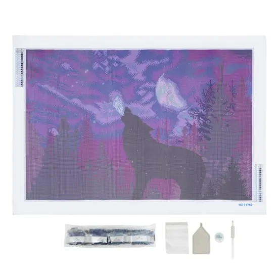 Night Wolf Diamond Art Kit by Make Market&reg; {3}