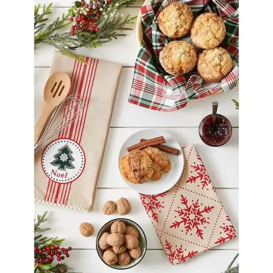 DII&reg; Assorted Noel Tree Dishtowel Set {8}