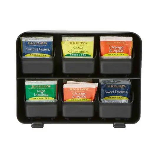 Mind Reader Black 6 Drawer Tea Bag Holder {9}