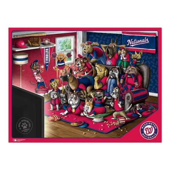 MLB Purebred Fans A Real Nailbiter 500 Piece Puzzle Washington Nationals {5}